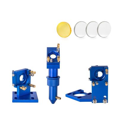 Cloudray K Series Blue Golden CO2 Laser Head Set with Lens Mirror for 2030 4060 K40 Laser Engraving Cutting Machine