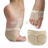 จัดส่งฟรีสองหลุมมืออาชีพท้องนิ้วเท้า Pad ที่ทันสมัยครึ่งโคลงสั้นๆรองเท้าเต้นรำรองเท้าแตะ Paws เท้า T Hongs