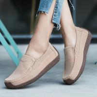Ready Stock Moccasins Womens Flats Genuine Leather Shoes Lady Loafers Slip On Suede Shoes