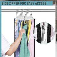 Clothes Dust Cover Useful Side Zipper Waterproof Household Supplies Dress Cover Clothes Dust Cover Wardrobe Organisers