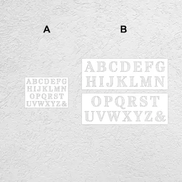 42pcs Letter Alphabet Stencils Plastic Templates Reusable Number