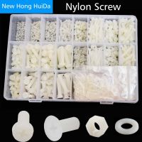 M2 M2.5 M3 M4 M5 M6 White Nylon Pan Head Phillips Machine Screw Metric Thread Plastic Round Bolt Assortment Kit Set