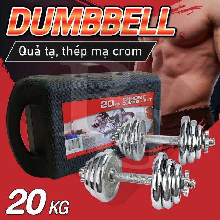 Ảnh ThẬt And Videobg Bộ đĩa Tạ Tập Gym 20kg Tạ Tập Tay Barbell