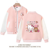 H Ello K Itty อะนิเมะ Kawaii Sanrio เด็กเสื้อผ้าน่ารักการ์ตูนนักเรียนเสื้อลำลองแจ็คเก็ตชายหญิงน่ารักของเล่นสำหรับเด็ก