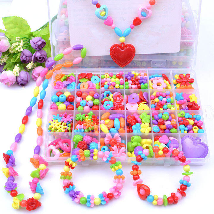 diy-aqua-beads-kids-handmade-beaded-toy-with-accessory-set-children-creative-girl-weaving-bracelet-jewelry-making-toys-gift