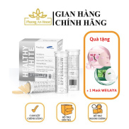 Viên sủi trắng da Cosmeheal Healthy White giảm thân nám, trắng da Hộp 30V