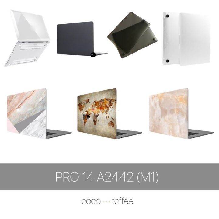 MacBook PRO 14 A2442 M1 Glossy Cases Hardshell Keyboard Protector