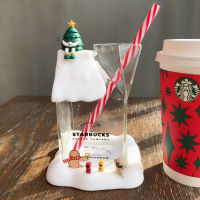 Starbuck ถ้วยชานมแก้วนมกล่องใส่นมโมเดลแก้วกาแฟถ้วยน้ำของขวัญวันเกิดขายดีขนาด480มล.