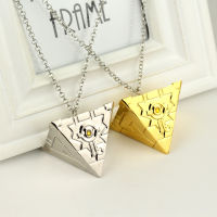 ผลิตภัณฑ์อนิเมะ Yugioh สร้อยคอพีระมิดตัวต่อสร้อยคอพวงกุญแจจี้ Fashion Chain Necklaces