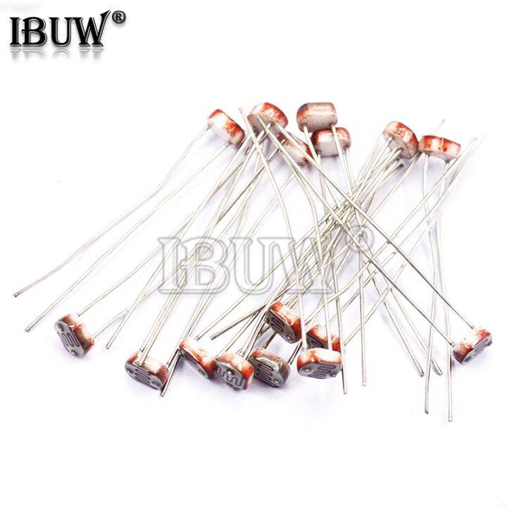50 buah LDR Resistor foto sensitif Resistor fotolistrik fotoresistor
