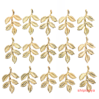 Shipiaoya 30ชิ้น/เซ็ตใบ Filigree Wraps ตัวเชื่อมต่อโลหะเสน่ห์ DIY การค้นหาเครื่องประดับ