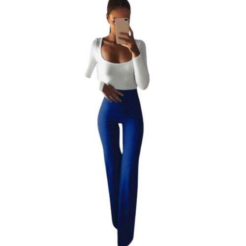 women-solid-color-high-waist-bodycon-wide-leg-pants-flare-pants-pencil