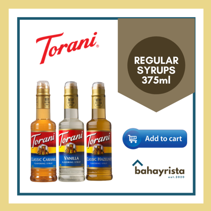 Torani BestSeller Regular Syrups 375ml Lazada PH