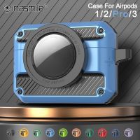 ஐ✳ New Earphone Case For Air pods 3 TPU PC Magnet Shockproof Cover With Keychain for Apple Airpods 2 1 Pro Earbuds Case Accessorie