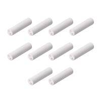 10Pcs 1mmDia Ceramic Insulation Tube Twin Bore Porcelain Bushing Insulator Pipe Thermocouple Protection Tube for Heating Element Wires Leads Adapters