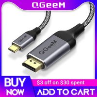 ▽☞✁ QGeeM USB Type C 3.1 Displayport Cable for MacBook Samsung S8 Huawei Mate 10 Display Port to USB-C Thunderbolt Adapter