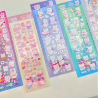 【LZ】 Korean Cute Cartoon Bunny Sticker For Scrapbook DIY Sticker for Diary Note Journal Laptop Calender Photo Decorate Sticker