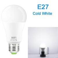 โคมไฟอเล็กซาควบคุมด้วยเสียงผ่าน E27หลอด Led ปรับแสงได้ Smd 2835 220V Wifi 15W ไฟติดผนังสีขาวนวล/สำหรับการส่องสว่างในบ้านสีขาวอบอุ่น