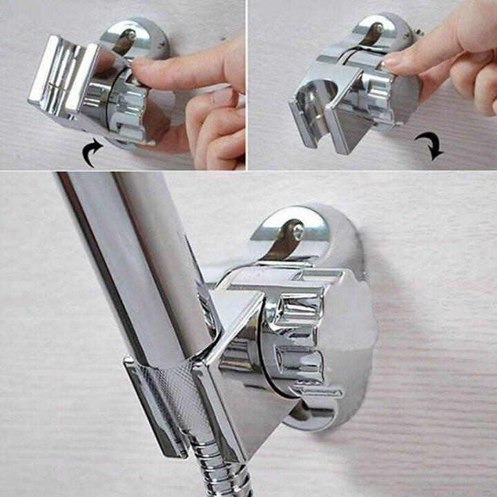 Universal Shower Head Holder Bathroom Wall Mount Adjustable Bracket ...