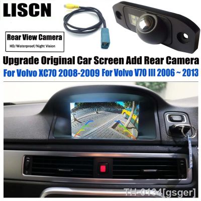 ﹍▨ gsger Tela do carro atualizar câmera de visão traseira para volvo v70 xc70 2006 2007 2014 2015 invertendo estacionamento entrada