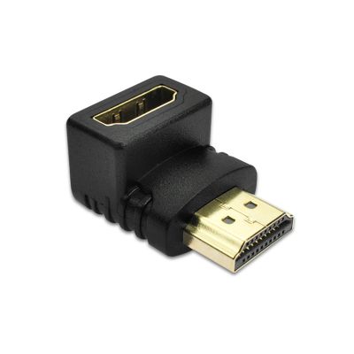 【cw】 HDMI-compatible degree right-angle adapter 270 male to female connector ！