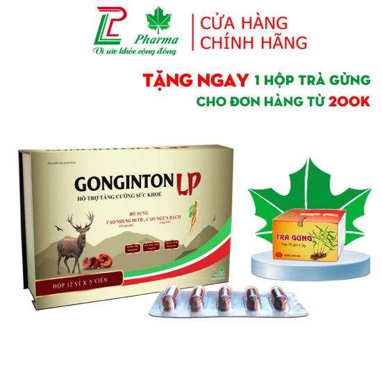 Viên uống tăng cường sức đề kháng gonginton lp pharma - thành phần nhân sâm - ảnh sản phẩm 1