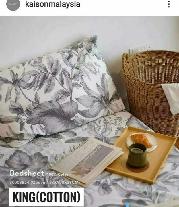 Fitted Sheet Kaison (100 Cotton) King Size Lazada