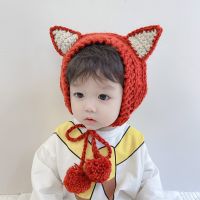 【YD】 Baby Hats Knitted Hat Beanie Caps Bonnet Infant Child Warm Ear protection and Brimless Baggy Cap