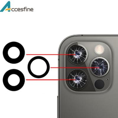 【✴COD✴】 anlei3 Apple Iphone 11เลนส์กล้องถ่ายรูปสำหรับหลังใหม่1ชุด12 Pro Max อะไหล่กระจกกล้องหลังขนาดเล็ก