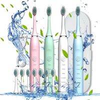 【LZ】❆  Escova de Dentes Elétrica Inteligente com 5 Modos Soft Power Toothbrush Escovação Fácil Sonicare Limpeza Poderosa 3 Força