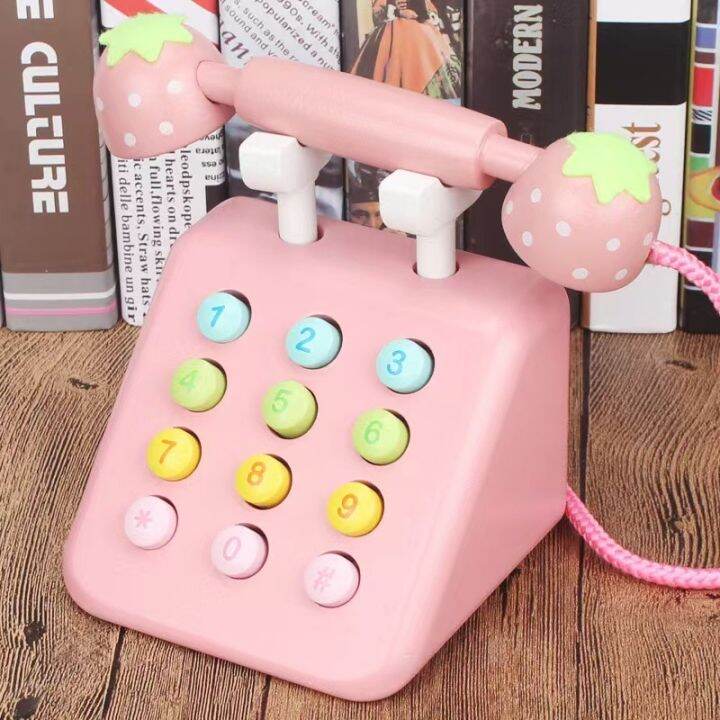 wooden-simulation-retro-telephone-toy-kids-wood-simulation-phone-play-house-toy-baby-early-educational-gifts-home-decoration