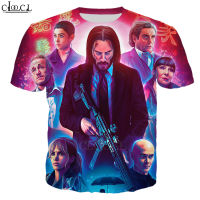 CLOOCL ภาพยนตร์ John Wick แขนสั้นเสื้อยืด3D พิมพ์แฟชั่นผู้ชายขายร้อนผู้หญิง Street สไตล์ Cool Tops