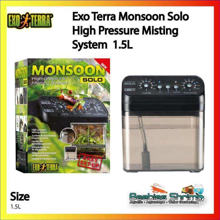 Exo Terra Monsoon Solo High Pressure Misting System 1.5L Lazada