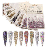 Finger Fei เครื่องประดับเล็บที่นิยมในโลกออนไลน์เพชรสีแชมเปญชุดสีแดงด้านล่างแบน rhinestone เปลวไฟเพชรกุหลาบทองเพชรสติกเกอร์เล็บ