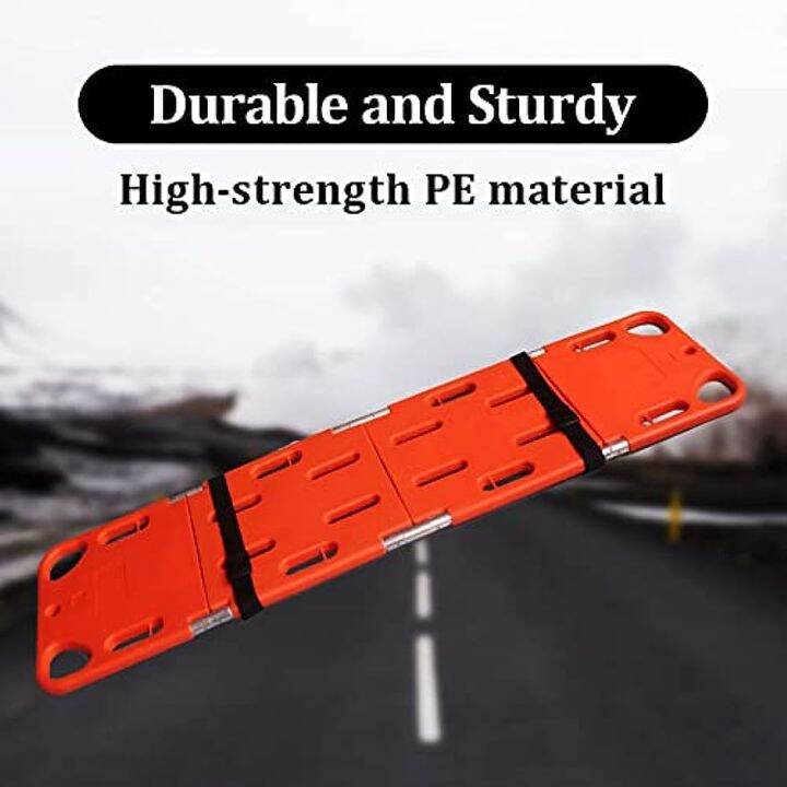 Foldable Spine Board Stretcher Backboard for Patient, Transfer