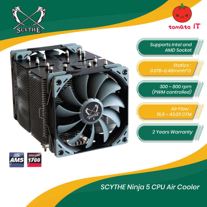 SCYTHE Ninja 5 CPU Air Cooler SCNJ5000 Lazada