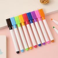 [HOT BYIIIXWKLOLJ 628] Marqueurs Colorés Effables สำหรับ Tableau Blanc 9 Couleurs Pointe À Encre Fournitures De Papeterie Scolaires ทั้ง9ชิ้น