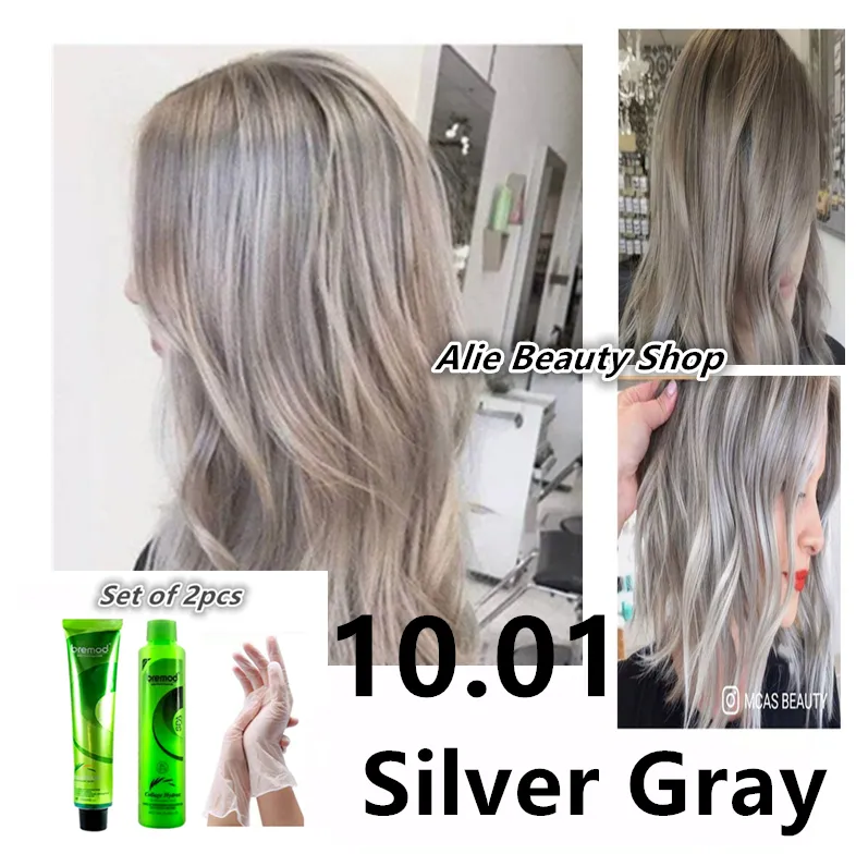 Bremod Hair Color  Silver Gray / Silver Grey with Oxidant | Lazada PH