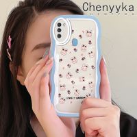 Chenyyka เคสปลอกสำหรับ Samsung กาแลคซี M11 A11การ์ตูนกระต่ายน่ารักแฟชั่นคลื่นขอบซิลิโคนใสเคสโทรศัพท์ดีไซน์ใหม่นิ่มโปร่งใสกันกระแทกเคสป้องกันเลนส์กล้อง