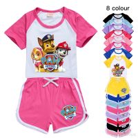 PAW PATROL Girls clothing set kids Summer Baby T shirt Panties Baby Boy casual sport outfit children Anime Clothes