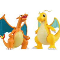 Genuine Bandai POKEMON Collection 43 Charizard And Dragonite Anime Action Figures Model Figure Toys Gift For Toys Hobbies Kids