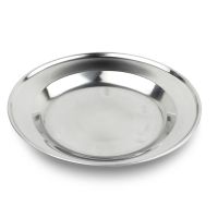 จานสแตนเลส ขนาด 20 Cm รุ่น Food-plate-stainless-steel-00g-Boss