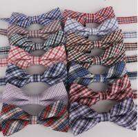 (ร้อน) 100ชิ้นล็อตเด็กแฟชั่นผ้าฝ้ายโบว์ผูกเด็กคลาสสิก Dot Bowties 17สีงานแต่งงานสัตว์เลี้ยง Bowtie Tuxedo ผูก MIXORDER