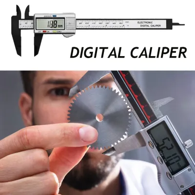 0 150mm LCD Electronic Digital Vernier Caliper Plastic Gauge Micrometer Ruler Inner Outer Diameter Depth Measuring Tools