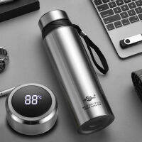 Vacuum Thermal Flask Smart Temperature Display 1000 1200 1500 1800ml Water Bottle 304 Stainless Steel Thermos Drinkware