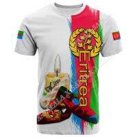 Proud Eritrean Martyrs Day In Memory Flag 3D Print Mens T-Shirt Tops Tees Short Sleeve Casual Milk Fiber Breathable Tracksuits