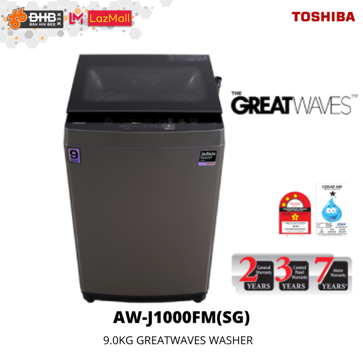Toshiba AWJ1000FM(SG) / AWM1000EM(SG) 9.0KG Greatwaves Washer Washing