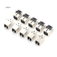 ERDU 10ชิ้น USB ตัวเมียชนิด B พอร์ต4-PIN มุมขวา PCB แจ็ค DIP AD