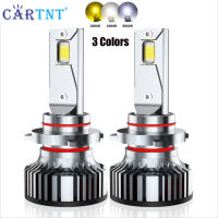 CarTnT 1คู่120W 24000LM 3สีรถ LED H1 H3 H7 H8 H9 H11 9005 9006 HB3 HB4 H4ไฟหน้ารถ Led 3000K 4300K 6000K Tricolor หมอกโคมไฟ