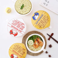 cat noodle Cup bowl ins style creative with cover box Student lunch box instant noodle soup bowl set dinner lunch Ceramic bowl